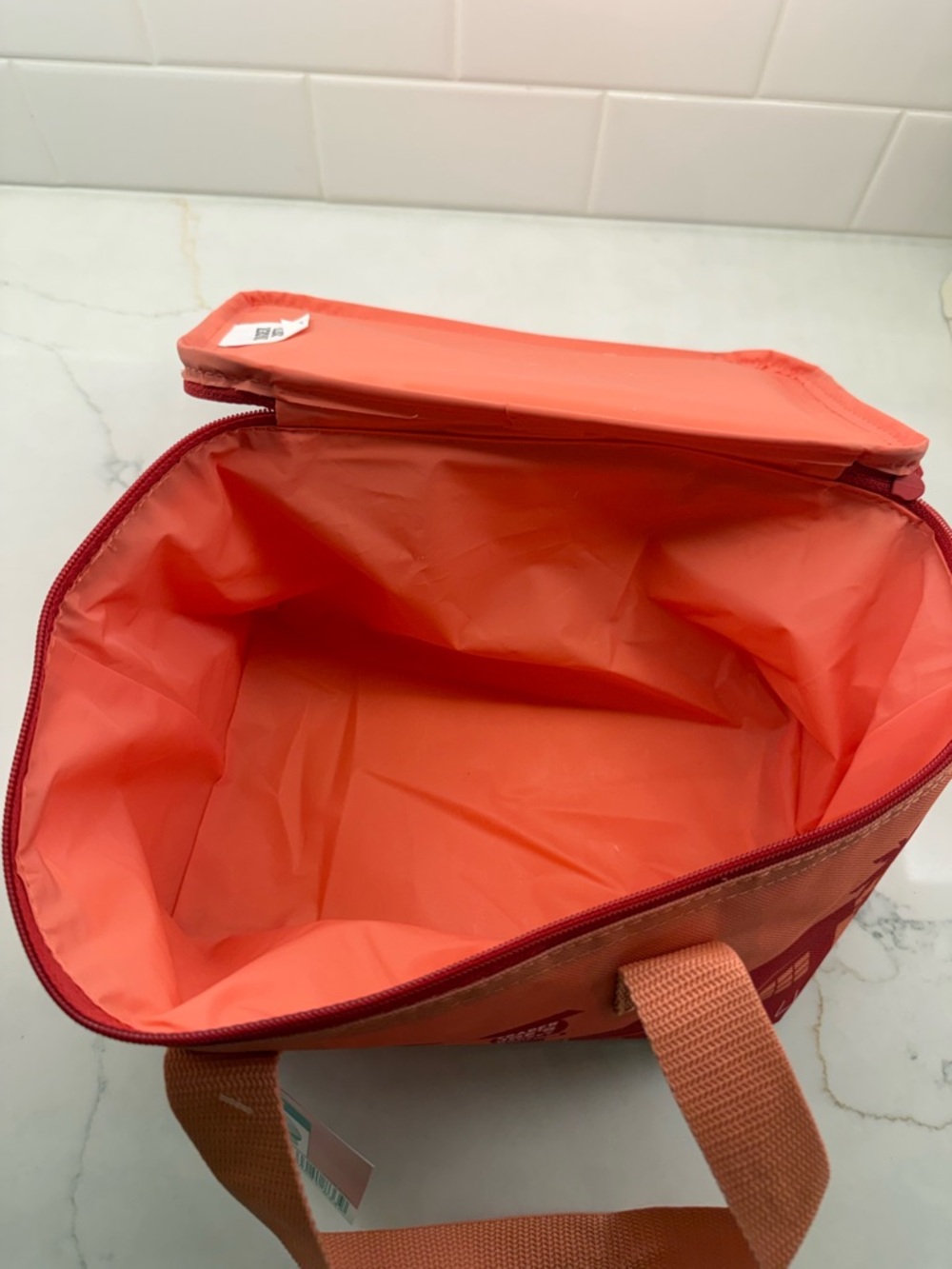 Trader Joe’s mini cooler bag coral - Picture 2 of 3